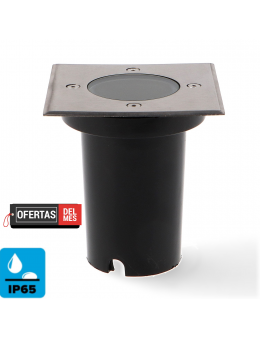 Foco Empotrable Gubbet Para Suelo Ip67 Cuadrado Con Casquillo Gu10