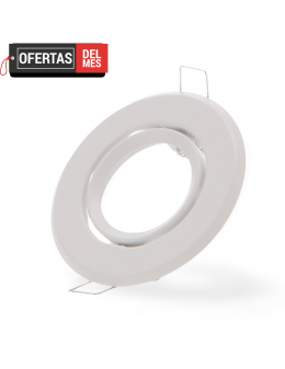 Aro Basculante Redondo Blanco para Gu10/mr16