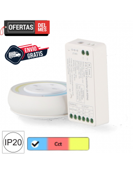 Controlador Regulador Monocolor+Cct 12/24V Dc + Mando Rf