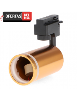 Foco Portalámparas Gu10 Para Carril Gold Circle Monofásico