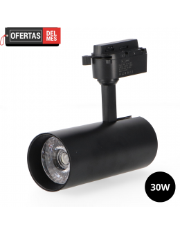 Foco Led Para Carril Black Aras 30W Monofásico Cct Negro