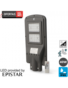 Farola Solar Led Para Alumbrado Público 40W Con Sensor