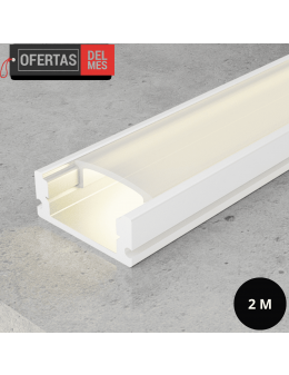 Perfil de Aluminio Sid Lacado Blanco - 2 Metros