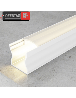 Perfil de Aluminio High Lacado Blanco - 2 Metros