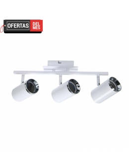 Aplique de Techo Gu10 Orientable City 3 Foco