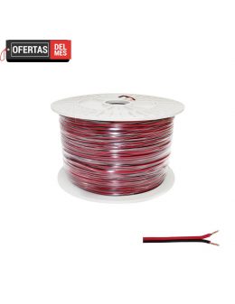 Cable Eléctrico Plano Manguera 2X0.5Mm² Para Tiras Led Monocolor - 500 Metros