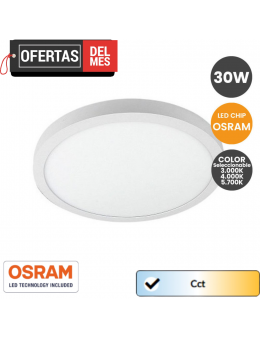 Plafón LED circular superficie 30W - OSRAM CHIP Color Seleccionable