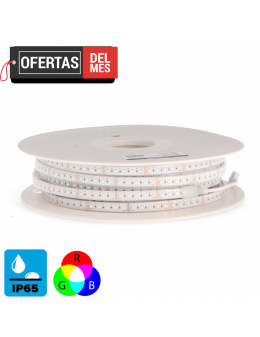 Tira de Led 24V Dc Smd3535 Clasic Ip65 Rgb 120 Led/m - 20 Metros
