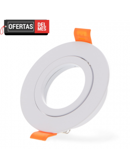 Aro Basculante Redondo Blanco para Gu10/mr16