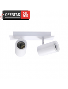 Aplique de Techo Gu10 Orientable State 2 Focos