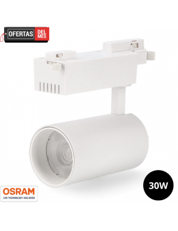 Foco Led Para Carril Profast Blanco 30W Monofásico