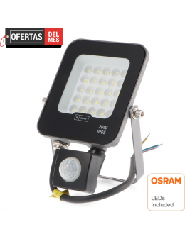 Foco Proyector Led Napoli Plus 20W Con Sensor de Movimiento