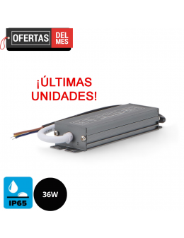 Fuente de Alimentación Para Tiras Led 36W 12Vdc Ip65
