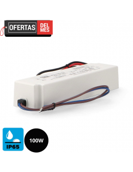Fuente de Alimentacion Para Tiras Led Mean Well 100W 12Vdc Ip67 Lpv-60-12