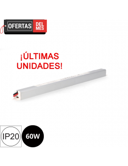 Fuente de Alimentación Para Tiras Led 60W 12Vdc (Especial Para Perfiles)