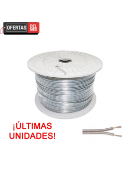Cable Eléctrico Oxígeno Plano Manguera 2X0.5Mm² Para Tiras Led Monocolor - 500 Metros