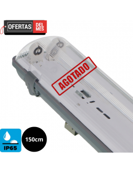Pantalla Estanca Para Dos Tubo Led Lage 1500 mm