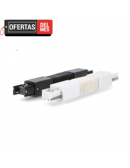Conector Flexible Blanco Para Carril Trifásico
