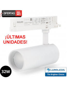 Foco Led Para Carril Lepsie 32W Trifásico No Flicker 