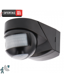 Detector de Movimiento Pir 180º Superficie Black
