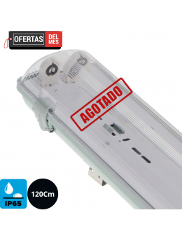 Pantalla Estanca Para Dos Tubo Led Platno 1200 mm
