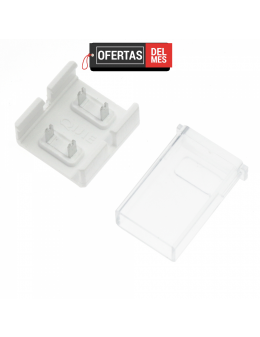 Conector Intermedio Para Tira Led Ip68 10Mm Out 8Mm In 2Pin