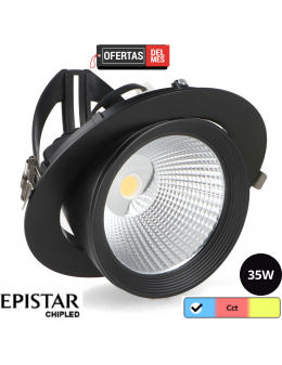 Foco Downlight Led Orientable Black Track 35W