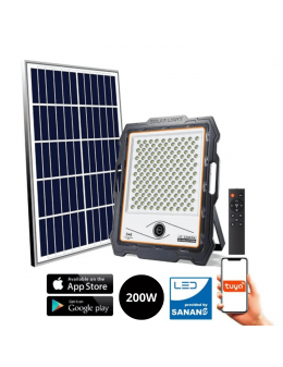 Foco Proyector Led Solar Con Cámara  200W