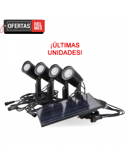Kit de 4 Focos Solares Led Con Pincho
