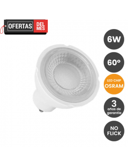 Dicroica LED 6W 60° GU10 - OSRAM CHIP