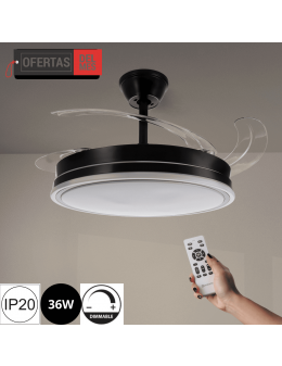 Ventilador de Techo Led Black Olga ø107 Cm