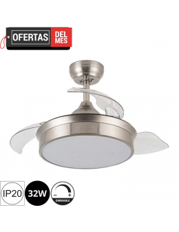 Ventilador de Techo Led Messed Níquel