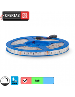 Tira Led 24V Dc Smd5050 Videny Ip65 Rgb 12W/m - 5 Metros