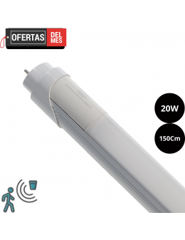Tubo de Led T8 1500 Mm Ekran. Con Detector de Movimiento Il.Seguridad 24W Conexión Dos Laterales