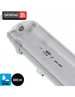 Pantalla Estanca Para Dos Tubo Led Platno 600 mm