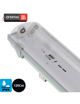 Pantalla Estanca Para Dos Tubo Led Platno 1200 mm