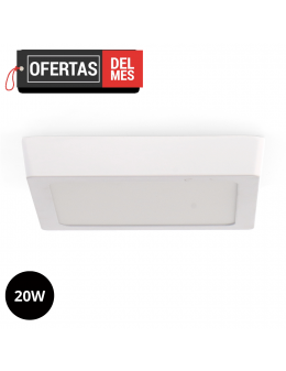 Panel de Superficie Serie Slim Cuadrado 20W