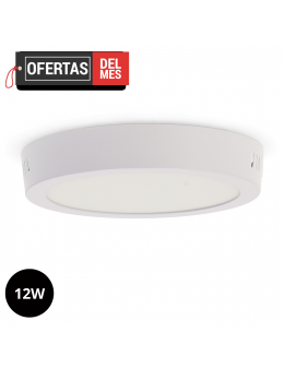 Panel de Superficie Serie Slim Circular 12W
