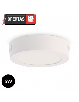 Panel de Superficie Serie Slim Circular 6W