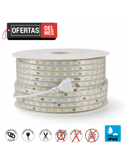 Tira de Led 220V Ac Smd2835 Como 12W/m - 50 Metros