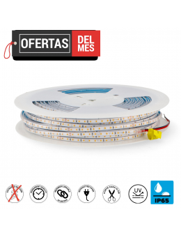 Tira de Led 220V Ac Smd2025 Half 6.5 Mm 12W/m Ip65 - 50 Metros