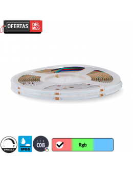 Tira Led 24V Dc Cobled Nake Ip65 Rgb 15W/m - 5 Metros