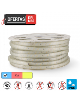 Tira de Led 220V Ac Smd 2835 Mixt 14,4W/m - 50 Metros