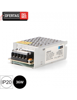 Fuente de Alimentación Para Tiras Led 36W 12Vdc