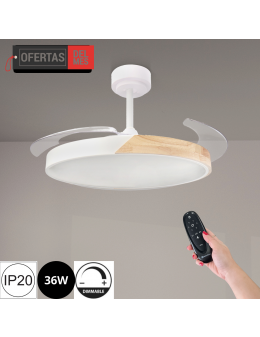 Ventilador de Techo Led Coal Nature ø108 Cm