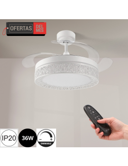 Ventilador de Techo Led White Aqua ø107 Cm