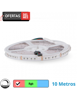 Tira Led 24V Dc Smd3535 Clasic IP65 Rgb 12W/m - 10 Metros