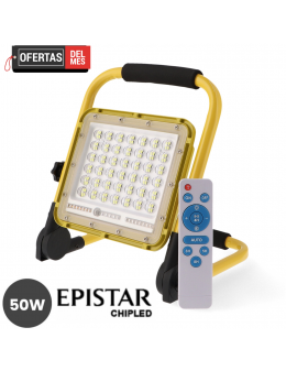 Foco Proyector Led Portátil Con Batería Laptop 50W