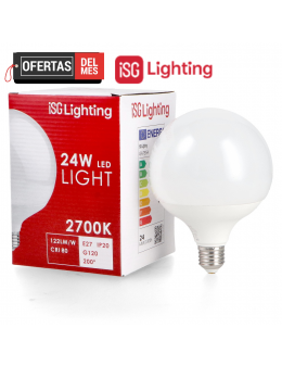 Bombilla Led E27 G120 24W