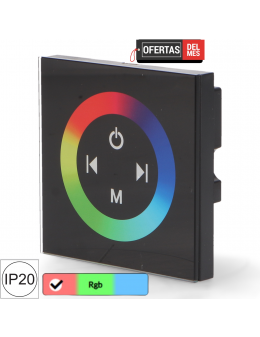 Dimmer Empotrable Táctil Rgb Para Tiras Led 12/24V